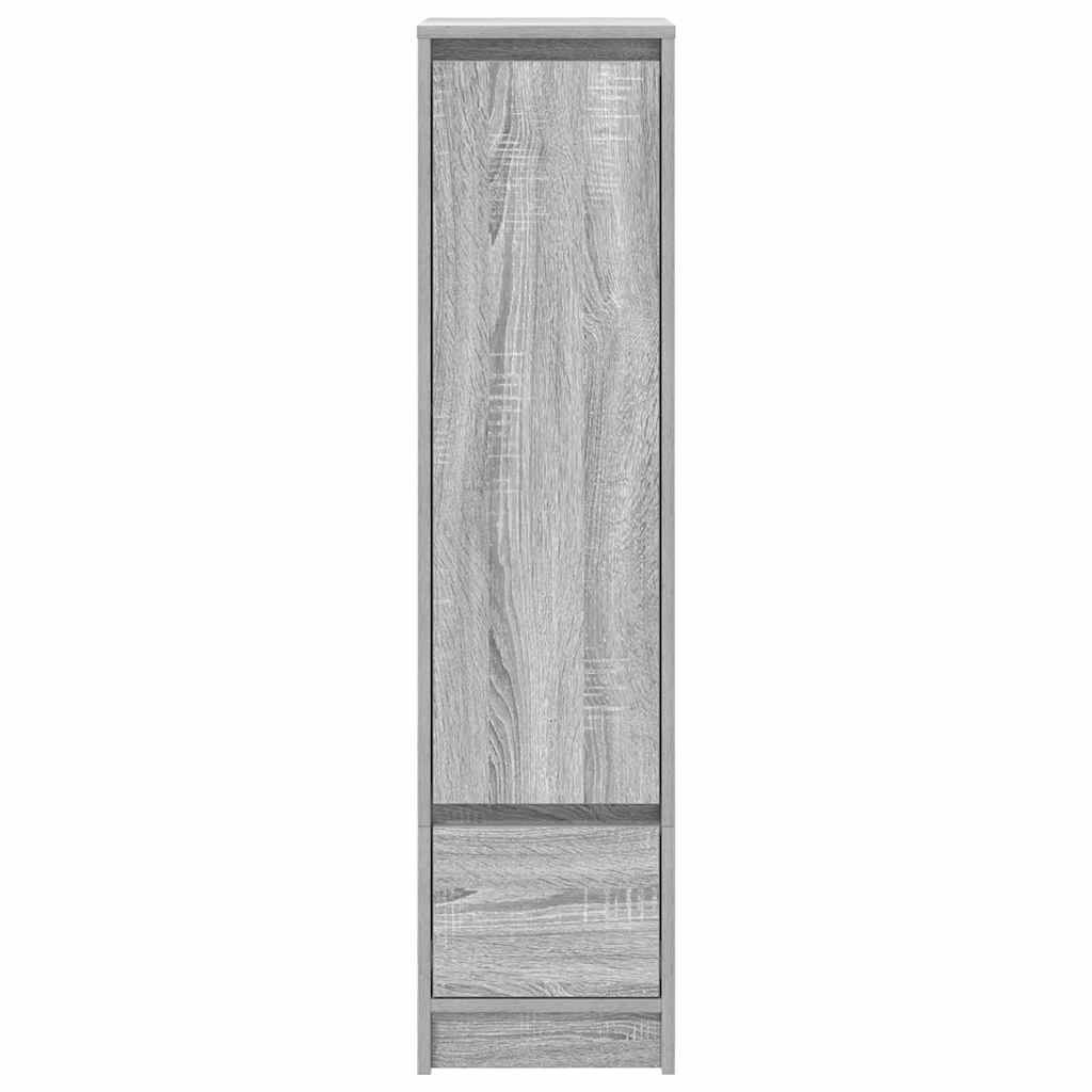Highboard Grau Sonoma 29,5x34x119,5 cm Holzwerkstoff