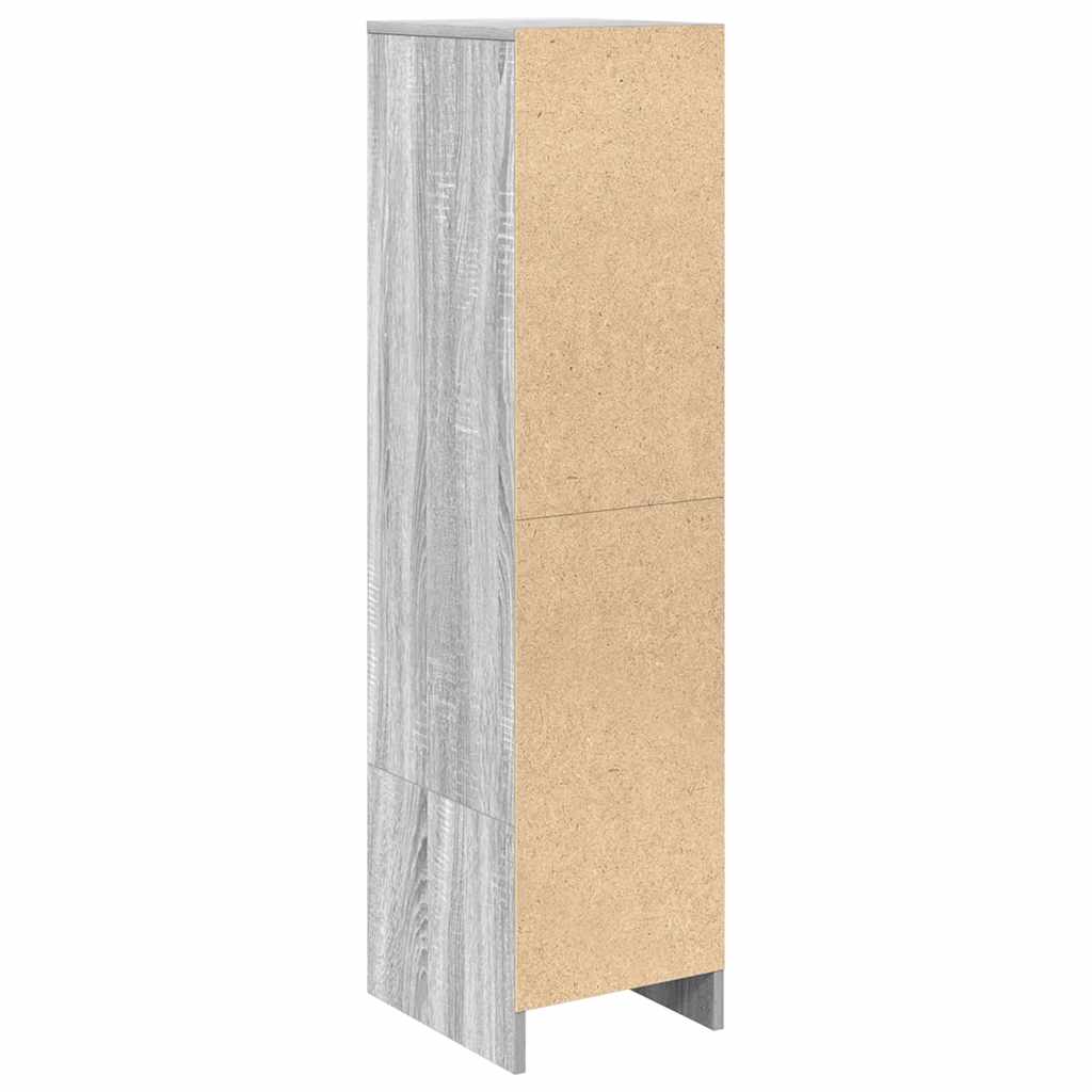 Highboard Grau Sonoma 29,5x34x119,5 cm Holzwerkstoff