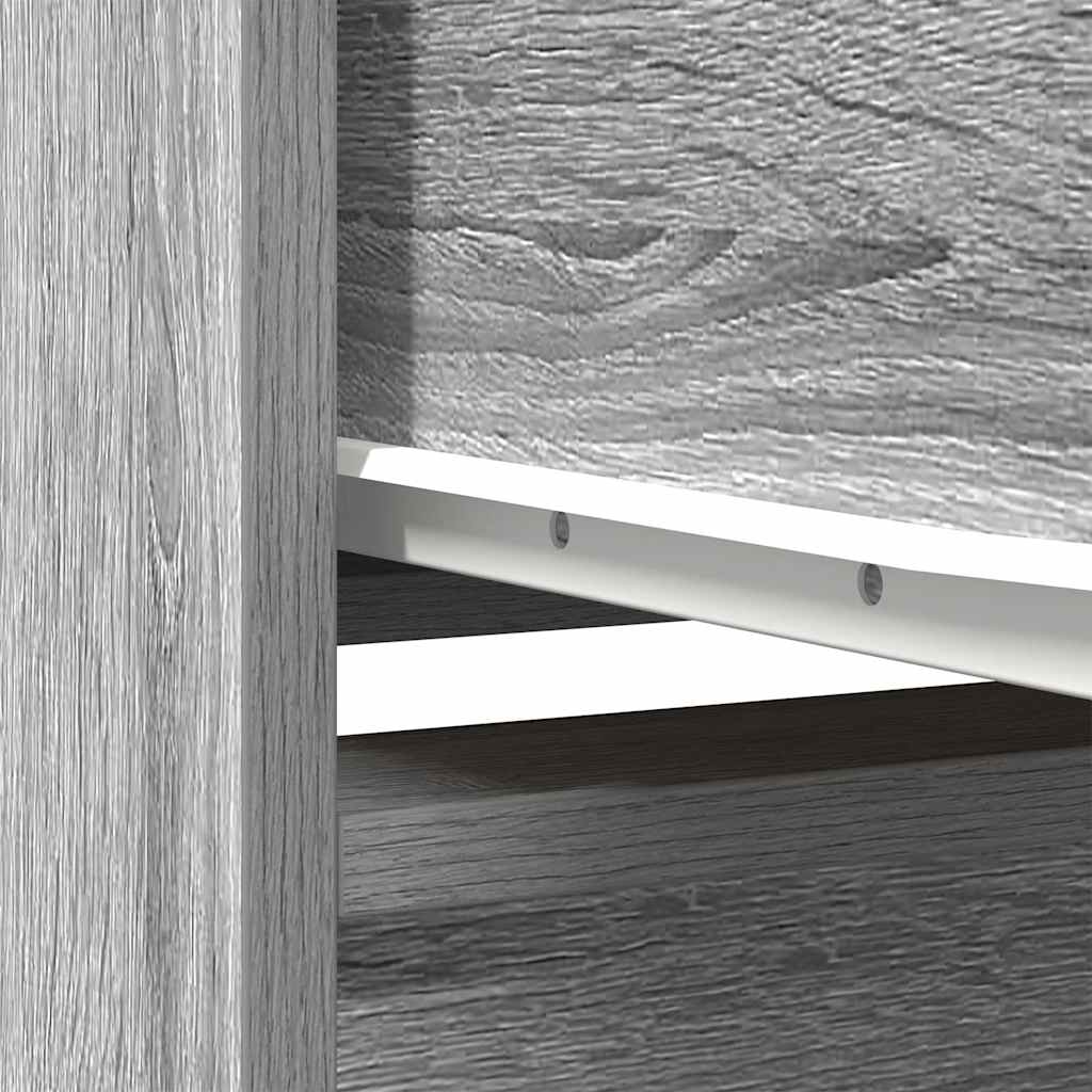 Highboard Grau Sonoma 29,5x34x119,5 cm Holzwerkstoff