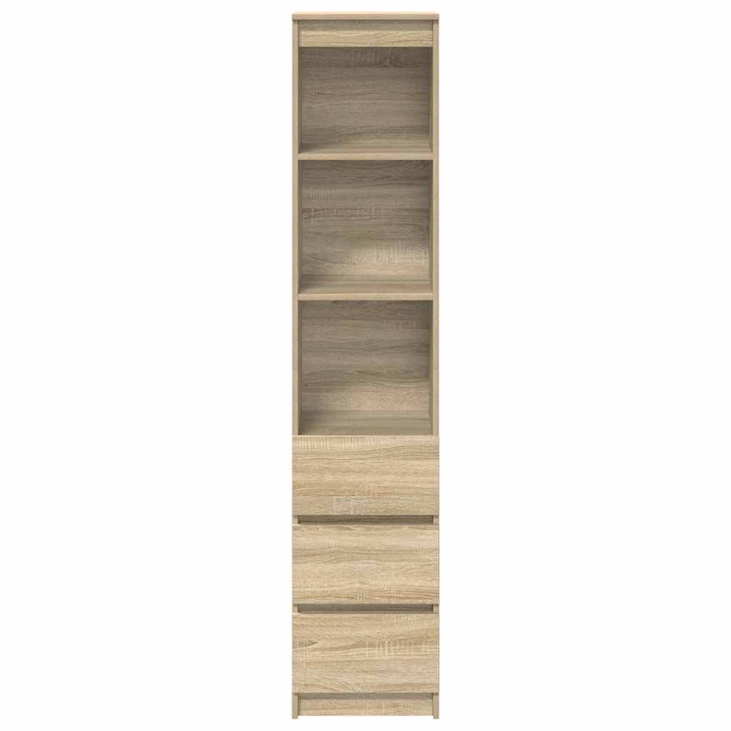 Highboard Sonoma-Eiche 37,5x35x180 cm Holzwerkstoff