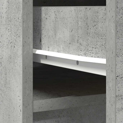 Highboard Betongrau 37,5x35x180 cm Holzwerkstoff