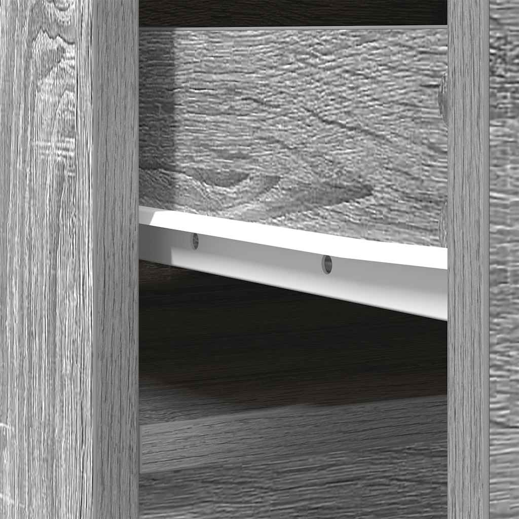 Highboard Grau Sonoma 37,5x35x180 cm Holzwerkstoff