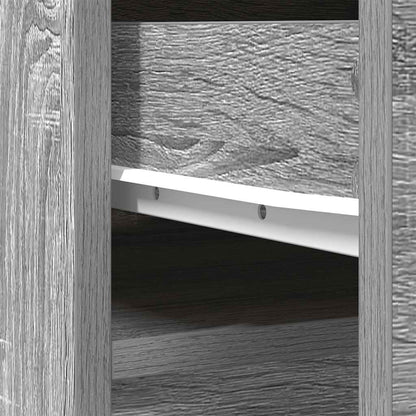 Highboard Grau Sonoma 37,5x35x180 cm Holzwerkstoff