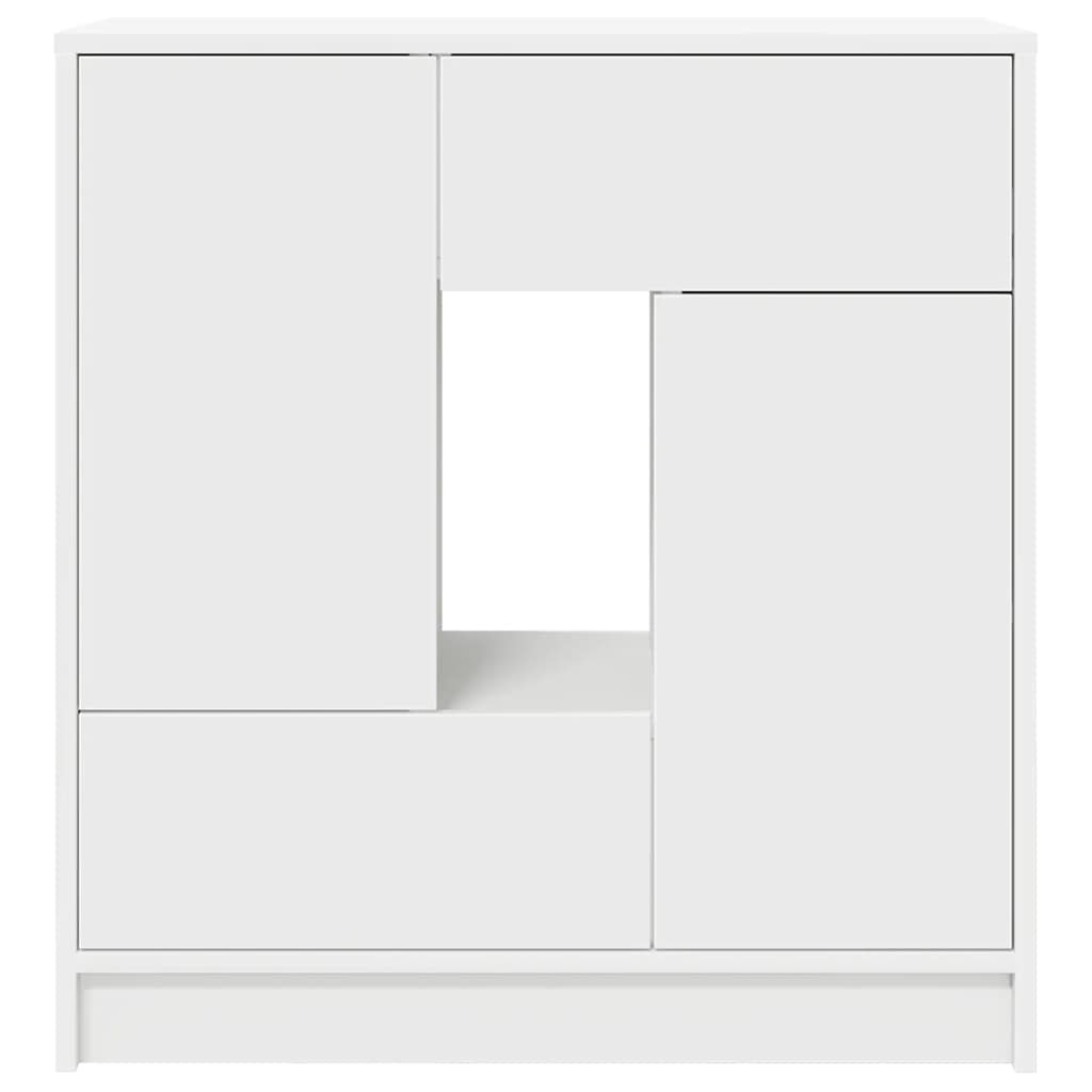 Sideboard mit Schubladen und Türen Weiß 70,5x34x74,5 cm