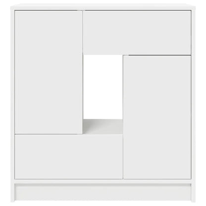 Sideboard mit Schubladen und Türen Weiß 70,5x34x74,5 cm