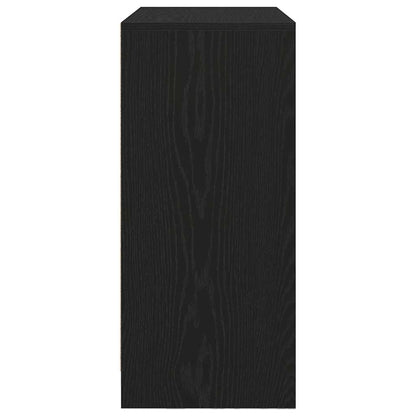 Sideboard mit Schubladen und Türen Schwarz Eichen-Optik