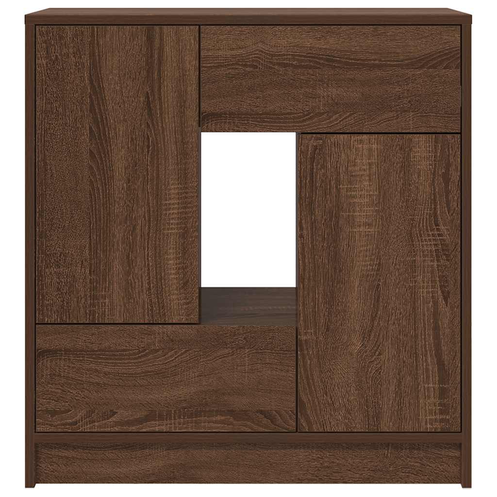 Sideboard mit Schubladen und Türen Braun Eichen-Optik