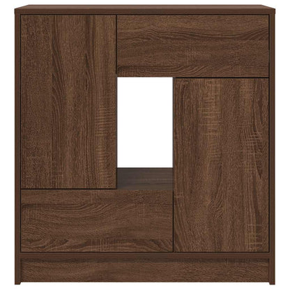 Sideboard mit Schubladen und Türen Braun Eichen-Optik