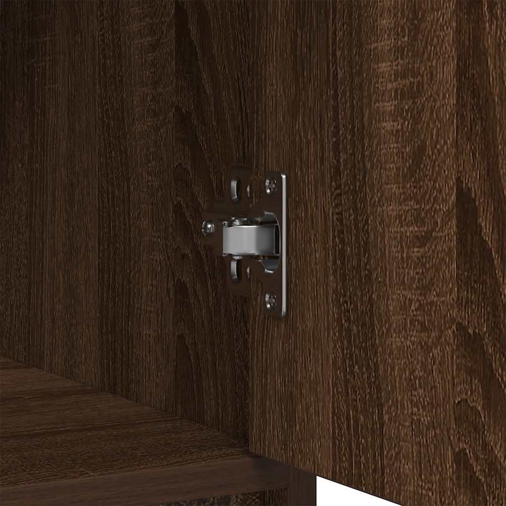 Sideboard mit Schubladen und Türen Braun Eichen-Optik