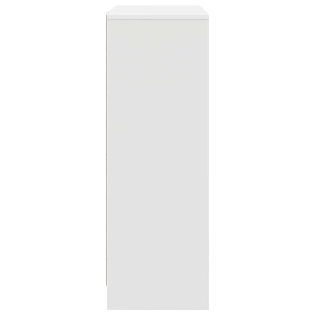 Sideboard mit Schubladen und Türen Weiß 73x31x90 cm