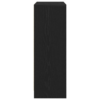 Sideboard mit Schubladen Türen Schwarz Eichen-Optik 73x31x90 cm