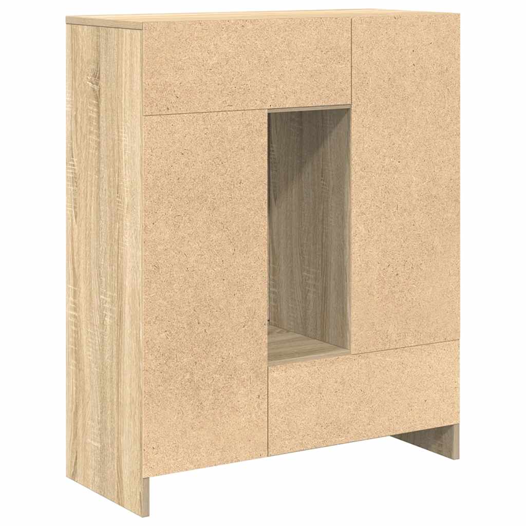 Sideboard mit Schubladen und Türen Sonoma-Eiche 73x31x90 cm