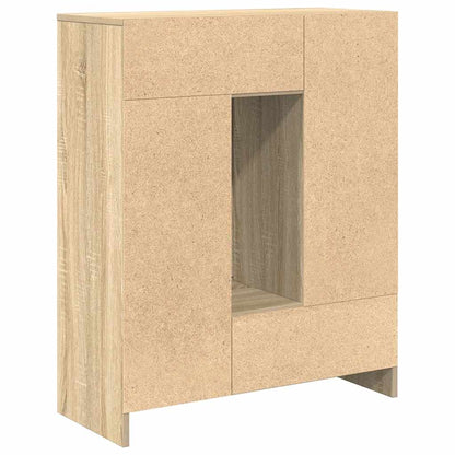 Sideboard mit Schubladen und Türen Sonoma-Eiche 73x31x90 cm