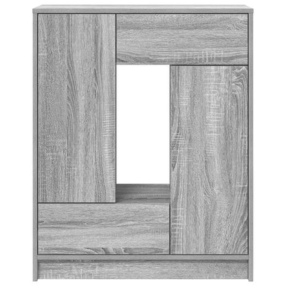 Sideboard mit Schubladen und Türen Grau Sonoma 73x31x90 cm