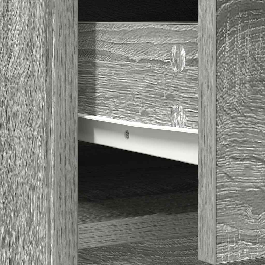 Sideboard mit Schubladen und Türen Grau Sonoma 73x31x90 cm