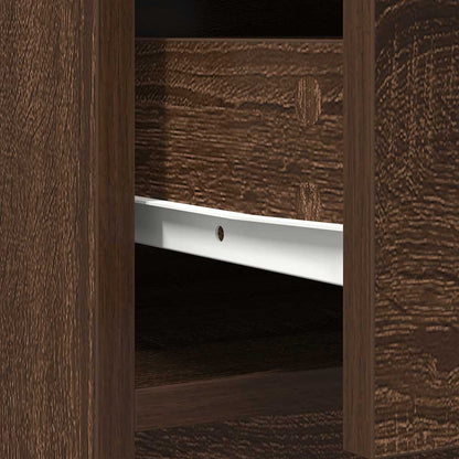 Sideboard mit Schubladen Türen Braun Eichen-Optik 73x31x90 cm