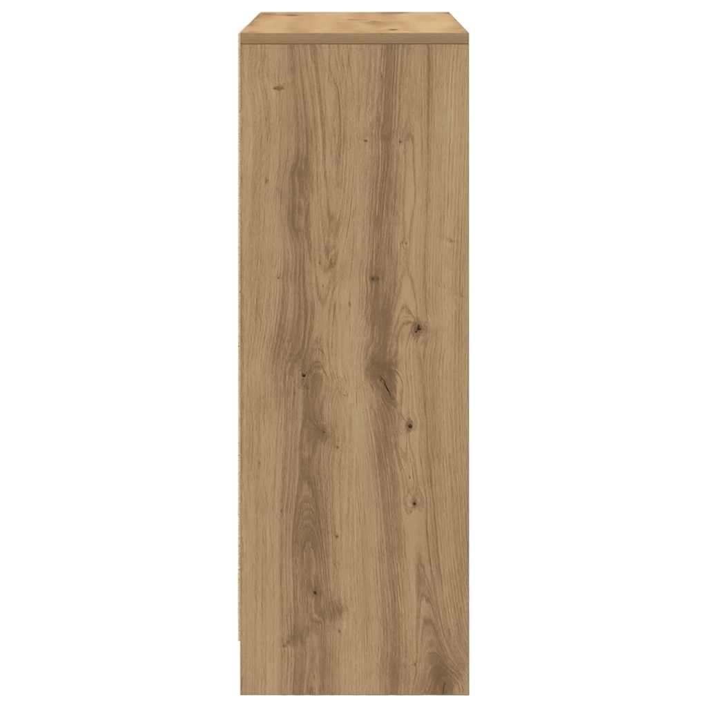 Sideboard mit Schubladen und Türen Artisan-Eiche 73x31x90 cm