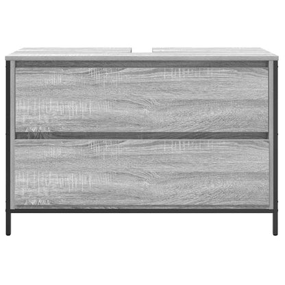 Waschbeckenunterschrank mit Schubladen Grau Sonoma 90x34,5x60cm