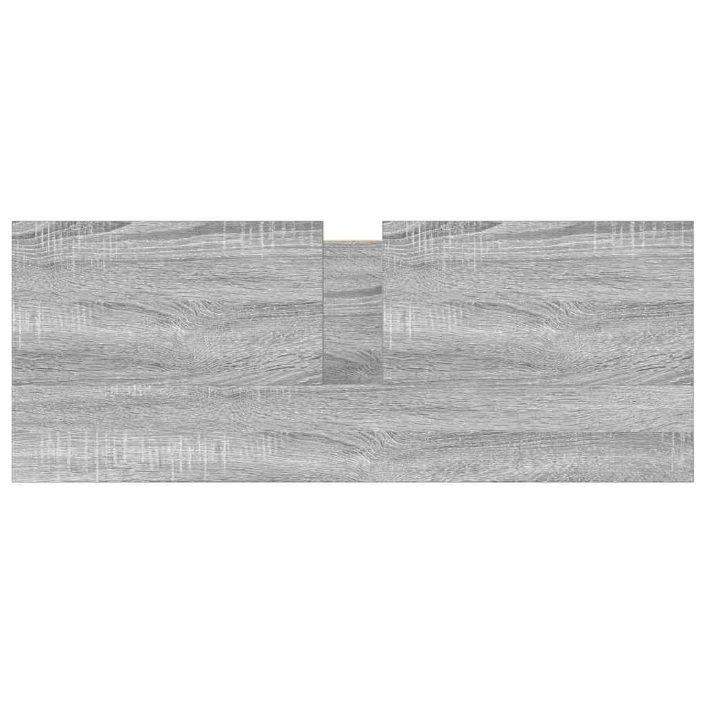 Waschbeckenunterschrank mit Schubladen Grau Sonoma 90x34,5x60cm