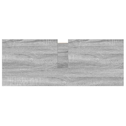 Waschbeckenunterschrank mit Schubladen Grau Sonoma 90x34,5x60cm