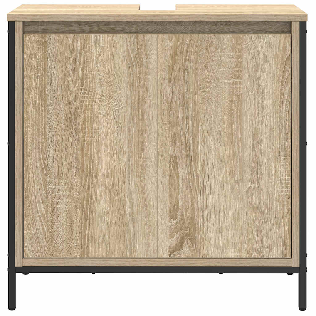 Waschbeckenunterschrank Sonoma-Eiche 60x34,5x60 cm