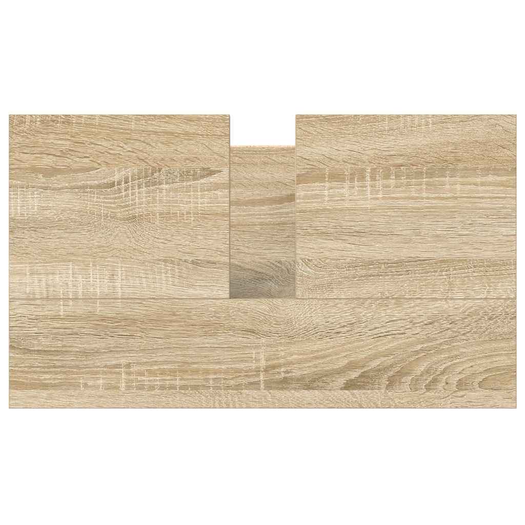 Waschbeckenunterschrank Sonoma-Eiche 60x34,5x60 cm