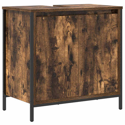 Waschbeckenunterschrank Räuchereiche 60x34,5x60 cm