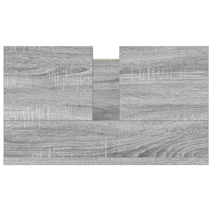 Waschbeckenunterschrank Grau Sonoma 60x34,5x60 cm