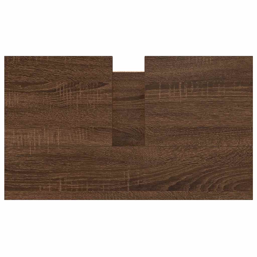 Waschbeckenunterschrank Braun Eichen-Optik 60x34,5x60 cm