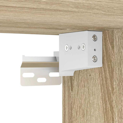 Bad-Wandschrank mit Spiegel Sonoma-Eiche 50x21x60 cm