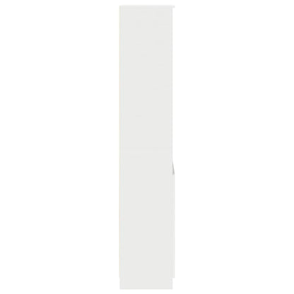 Highboard Weiß 50x35x180 cm Holzwerkstoff