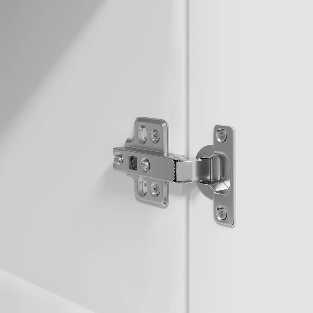 Highboard Weiß 50x35x180 cm Holzwerkstoff