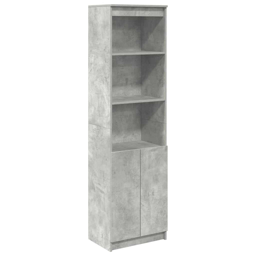 Highboard Betongrau 50x35x180 cm Holzwerkstoff