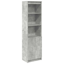 Highboard Betongrau 50x35x180 cm Holzwerkstoff