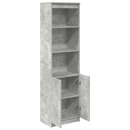 Highboard Betongrau 50x35x180 cm Holzwerkstoff