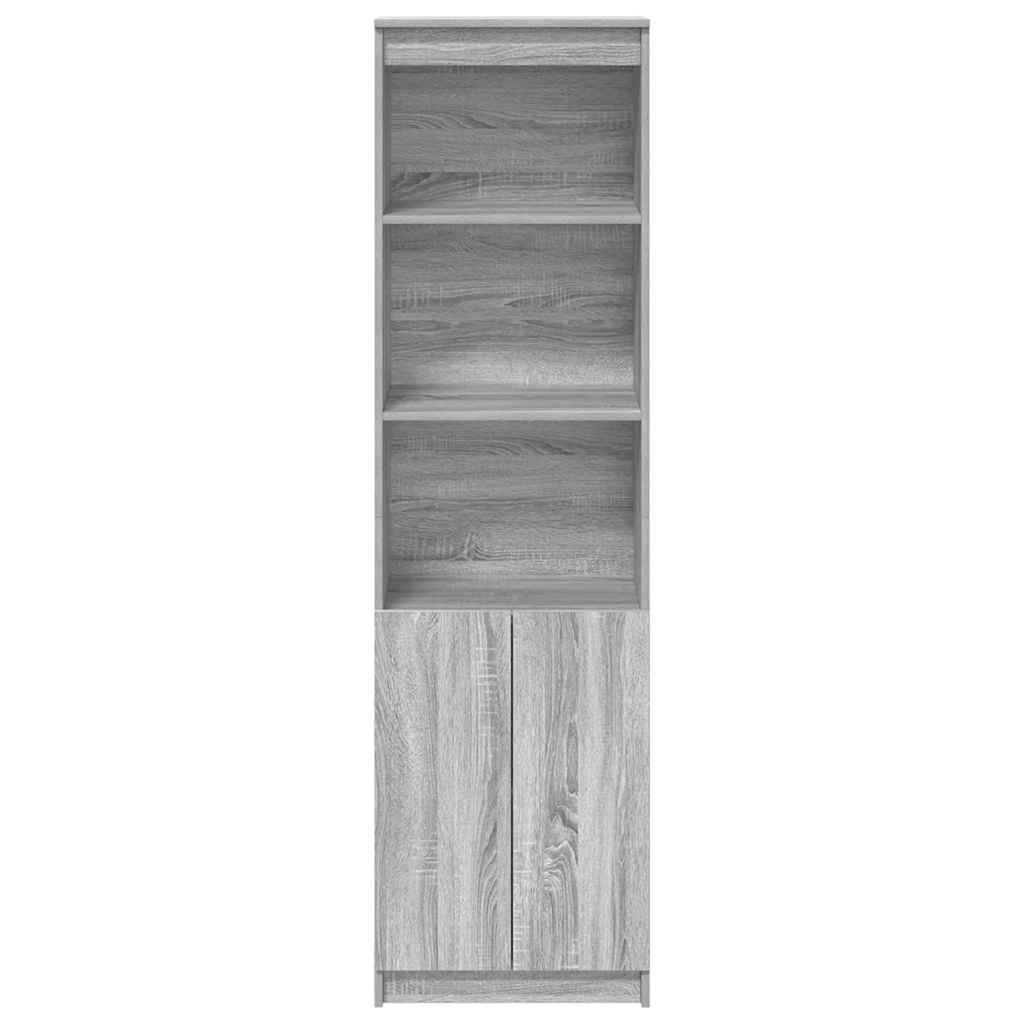 Highboard Grau Sonoma 50x35x180 cm Holzwerkstoff