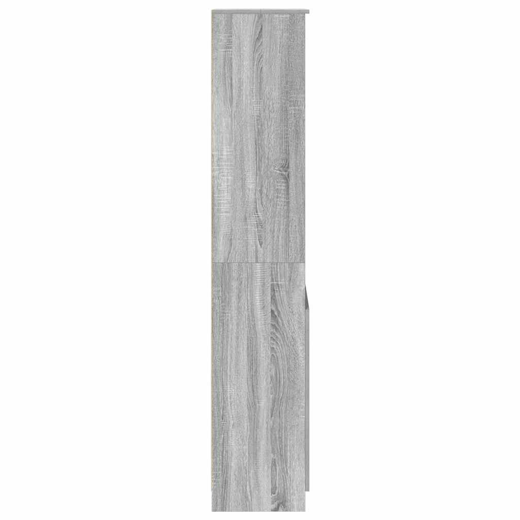 Highboard Grau Sonoma 50x35x180 cm Holzwerkstoff