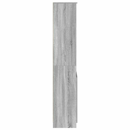 Highboard Grau Sonoma 50x35x180 cm Holzwerkstoff