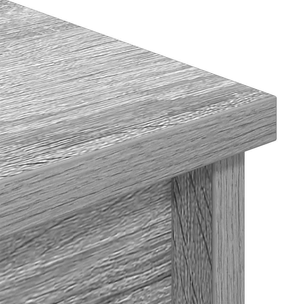 Highboard Grau Sonoma 50x35x180 cm Holzwerkstoff