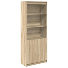 Highboard Sonoma-Eiche 70x35x180 cm Holzwerkstoff