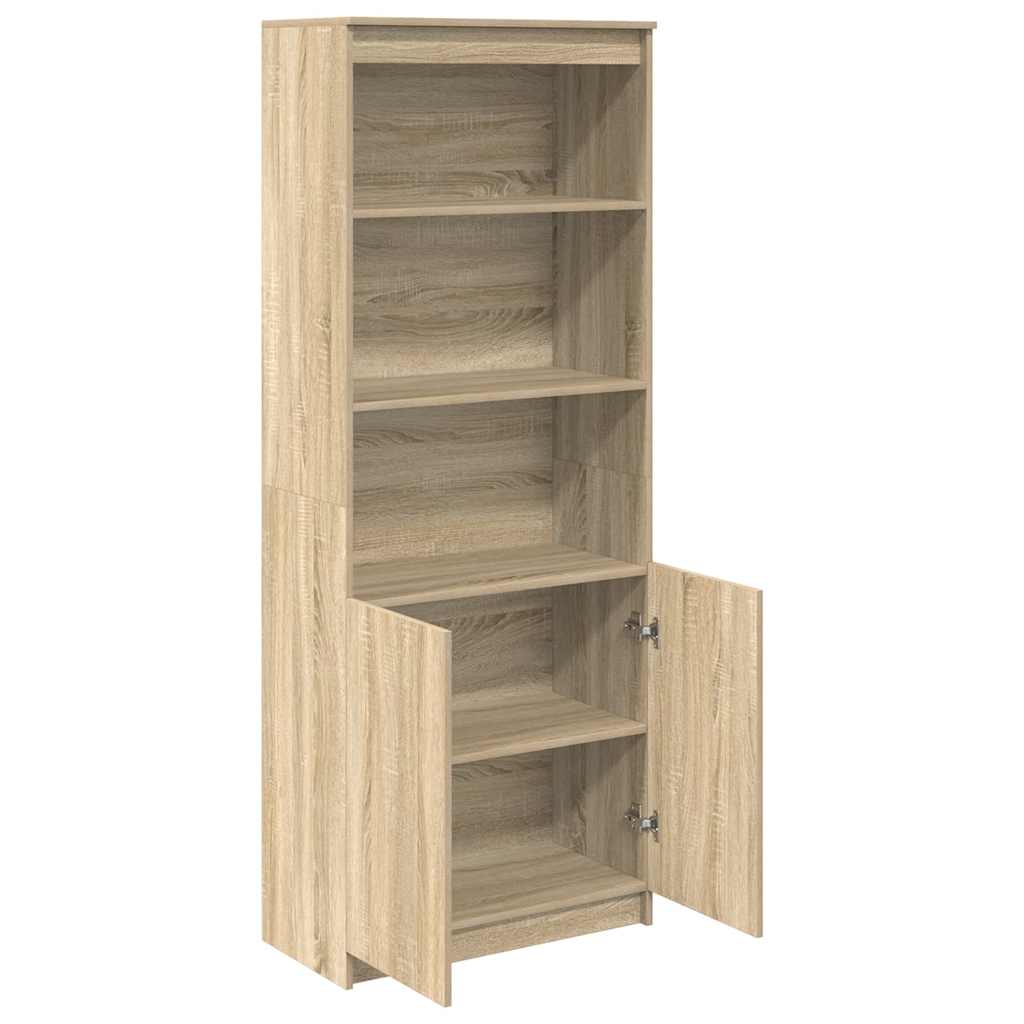 Highboard Sonoma-Eiche 70x35x180 cm Holzwerkstoff