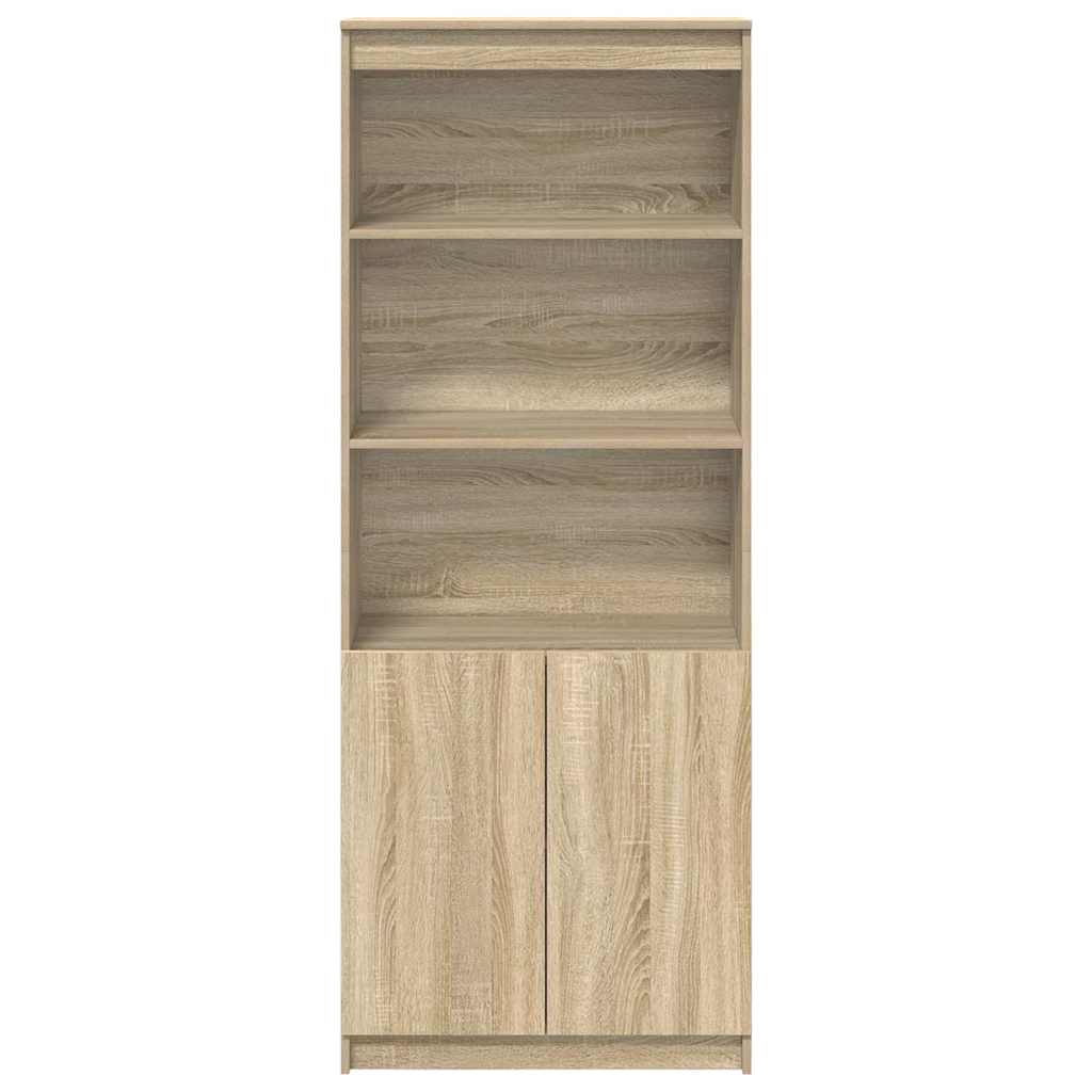 Highboard Sonoma-Eiche 70x35x180 cm Holzwerkstoff