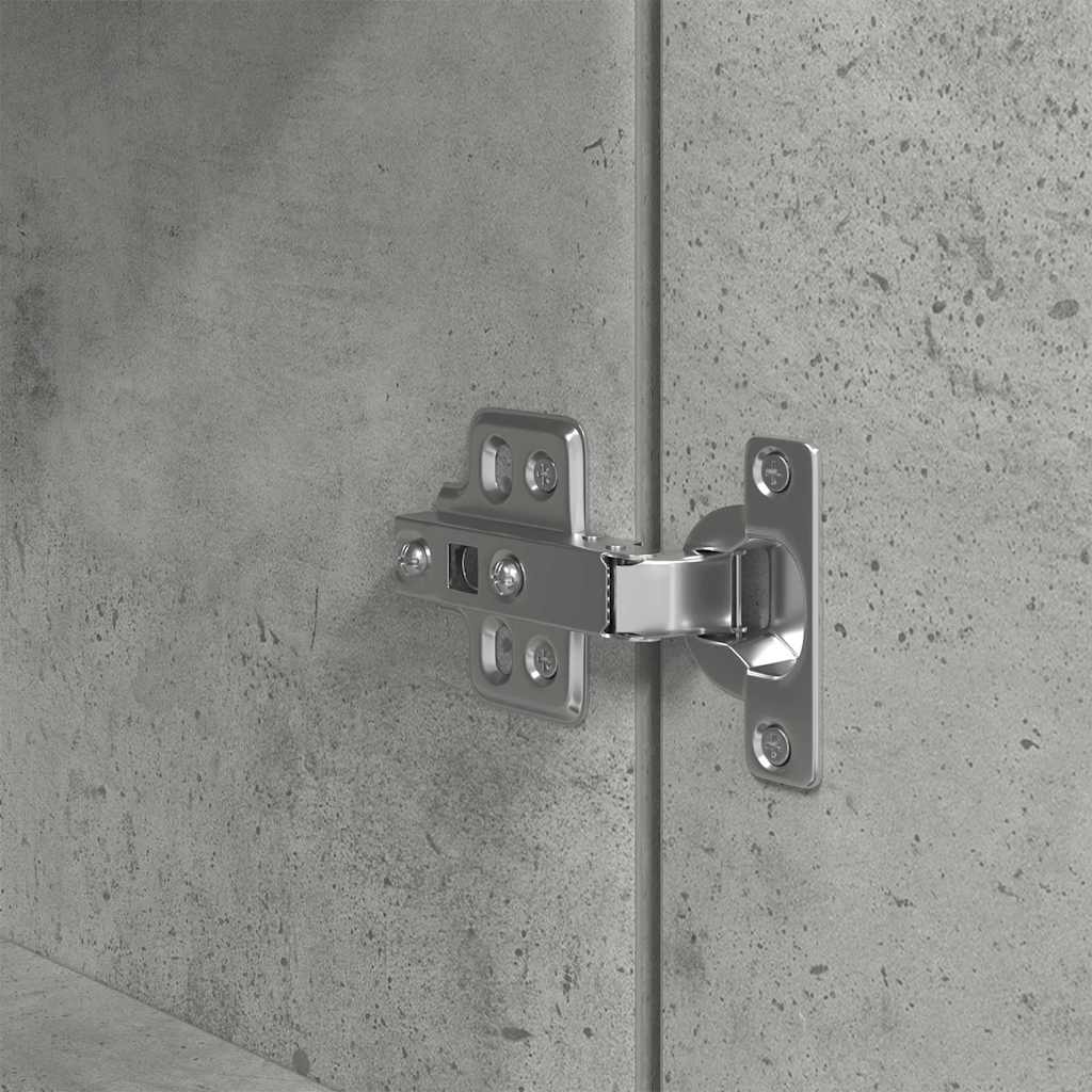 Highboard Betongrau 70x35x180 cm Holzwerkstoff