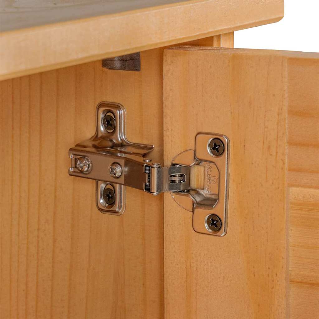 Badezimmermöbel Set mit Regal VIGO 2 pcs Braun und Honigbraun