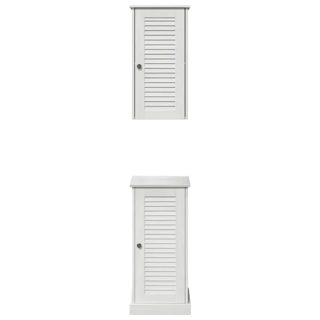 Badezimmermöbel Set VIGO 2 pcs Antik Weiß 37 x 34 x 80 cm