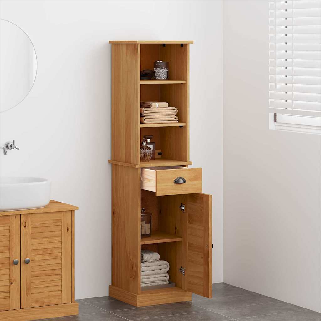 Badezimmermöbel Set mit Regal VIGO 2 pcs Braun und Honigbraun