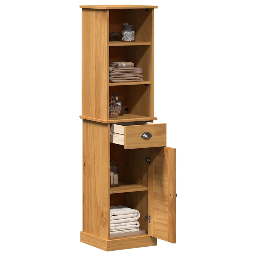 Badezimmermöbel Set mit Regal VIGO 2 pcs Braun und Honigbraun