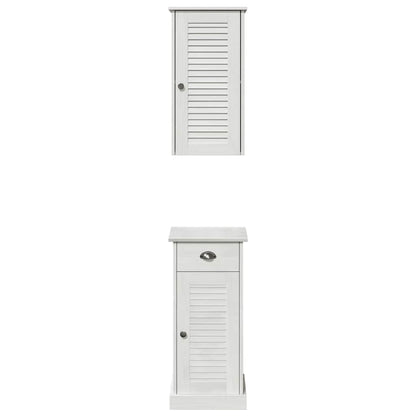 Badezimmermöbel Set VIGO 2 pcs Braun und Weiß 37 x 34 x 80 cm