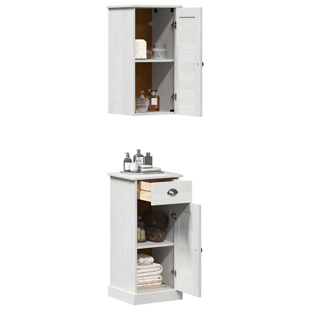 Badezimmermöbel Set VIGO 2 pcs Braun und Weiß 37 x 34 x 80 cm