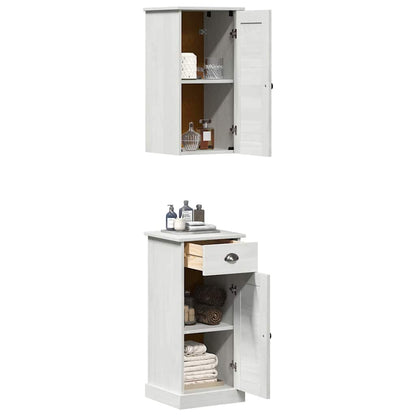 Badezimmermöbel Set VIGO 2 pcs Braun und Weiß 37 x 34 x 80 cm